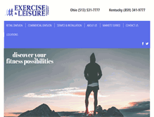Tablet Screenshot of exerciseandleisure.com